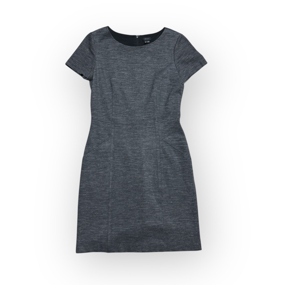 018 THEORY Women's Nuriana Sheath Stretch Dress - Grey, Sz 10